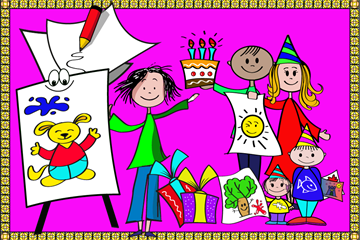 Disegni di gruppo per feste e compleanni